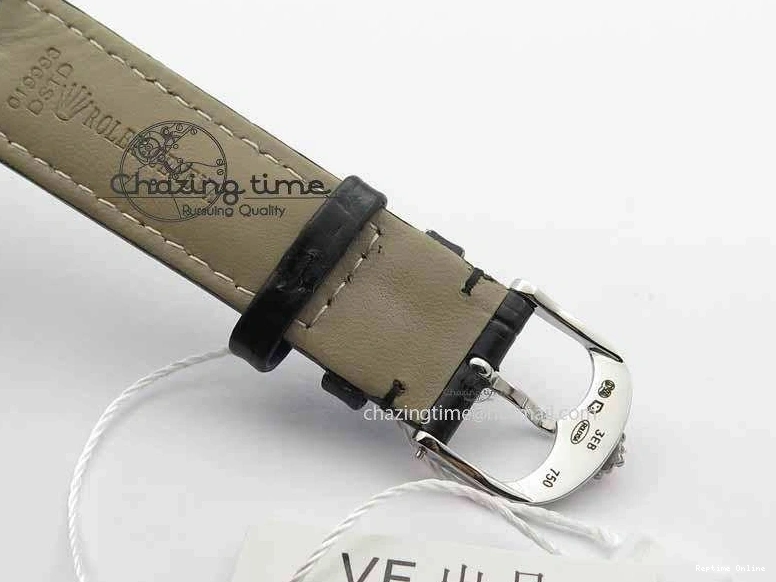 0217 Cellini Date VF Best Edition SS Black Dial Stick Markers On Black Leather Strap A Lightweight 3725